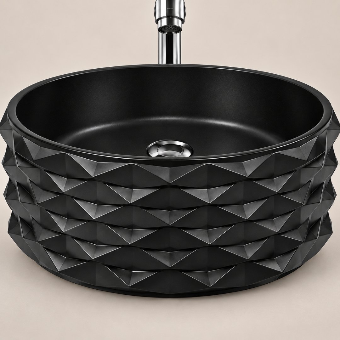 Bolo Bamboo Table Top Basin Wash Basin - My Home Studio